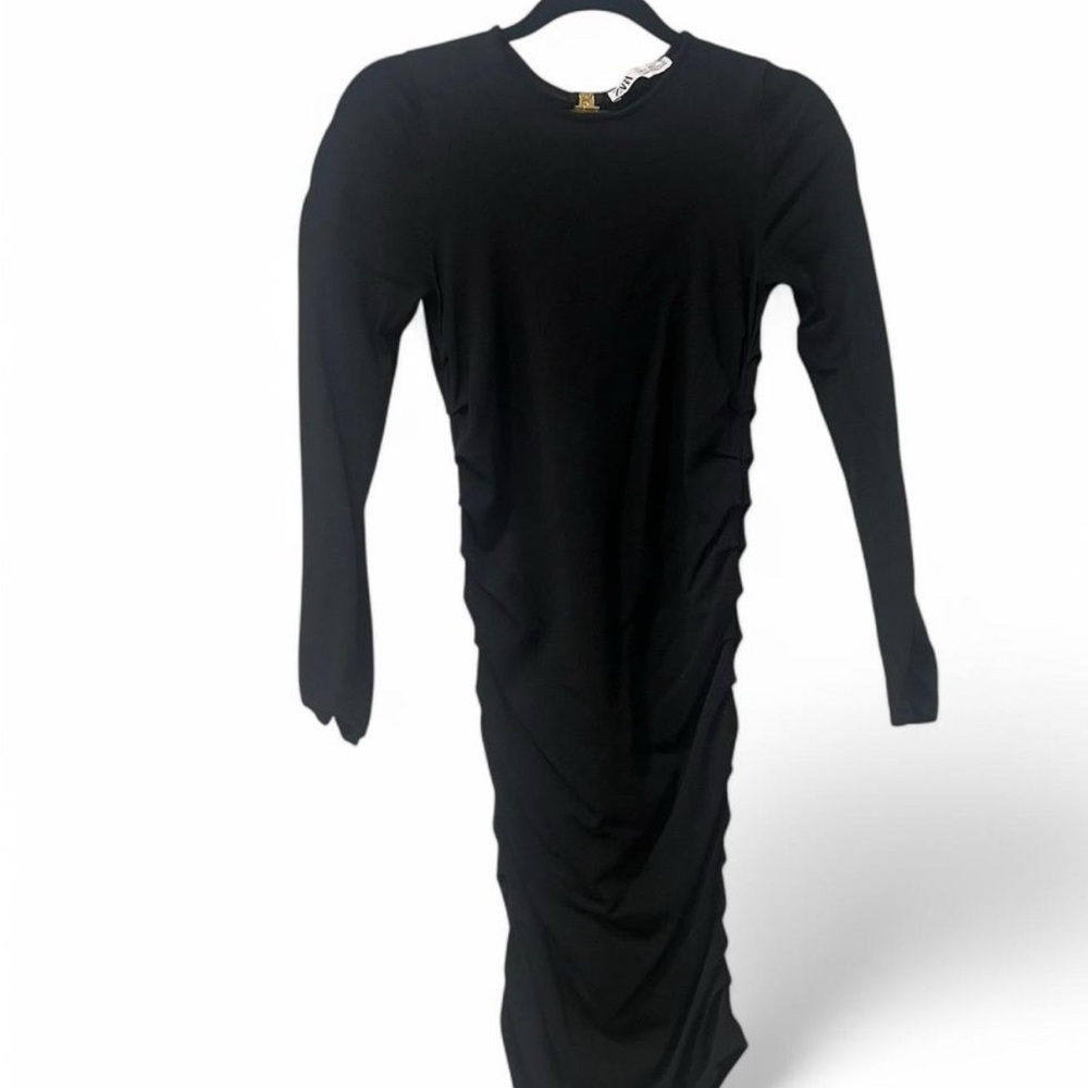 Zara Black Long Sleeve Dress